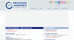 Desktop Screenshot of obaka-cestesin.cz