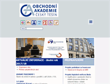 Tablet Screenshot of obaka-cestesin.cz